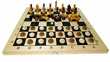 Игра 3 в 1 (шахматы, шашки, нарды), (415*215 мм), 02-32