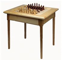 Стол шахматный 800х600х720мм с ящиком (без фигур), арт. 02-131